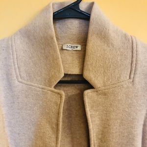 Tan J. Crew Factory sweater coat